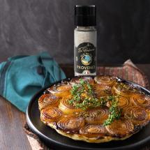 tarte à l'oignon et au basilic